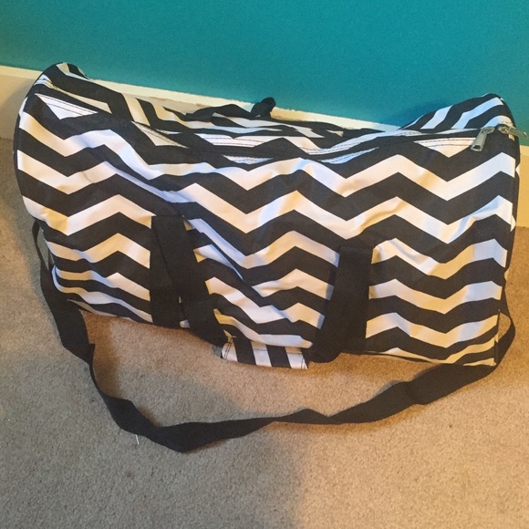 Chevron duffle bag