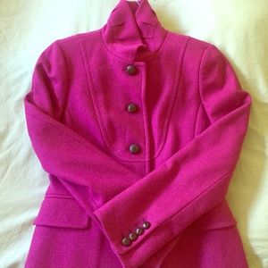 J Crew Pink Tailored Coat