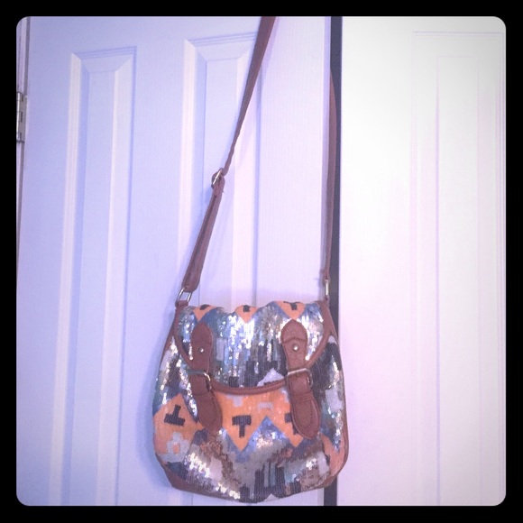Sequin crossbody bag