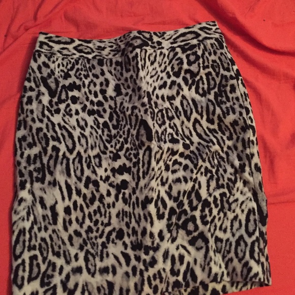 Cheetah print skirt