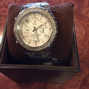 Michael Kors clear band watch
