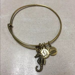 Gold Seahorse Alex and Ani Bracelet