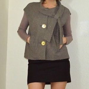 NEW Vintage Michael Kors Sparkle Tweed Vest
