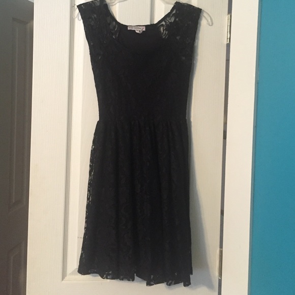 Black lace dress