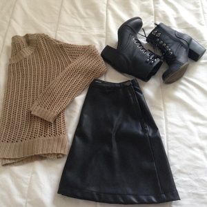 NWOT leather skirt