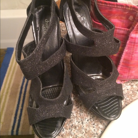 Black sparkly heels - Picture 1 of 4