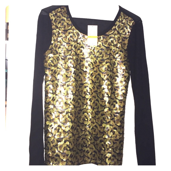 Michael Kors Sequined Top Size M