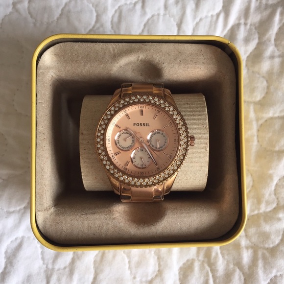 Fossil Riley Rose Gold Watch