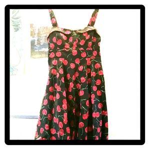 Rockabilly style cherry dress