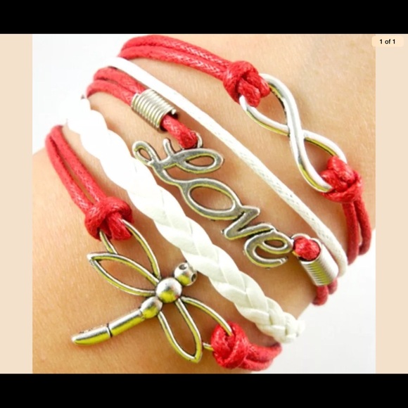 Jewelry - Red Dragonfly bracelet