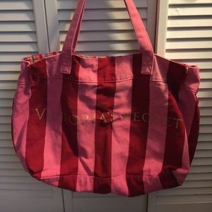 Victoria's Secret Large Tote Bag - Pink/Red