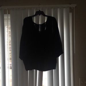 Seven 7 sheer black top size 3X