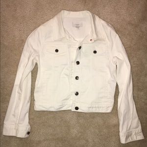 J. Crew White Denim Jacket