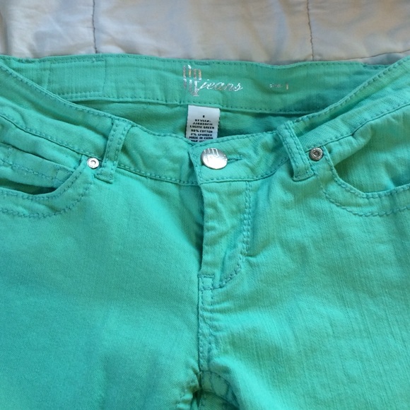 Turquoise capris - Picture 2 of 2