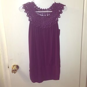 Purple sleeveless top