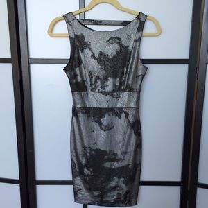 Midnight Sky body con mini dress