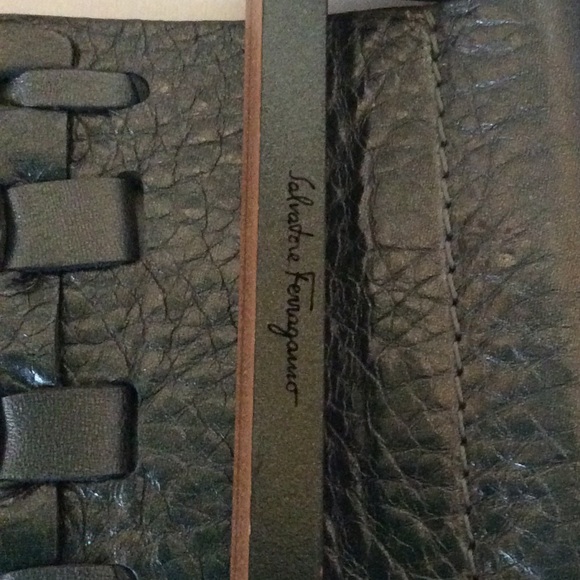 Salvatore Ferragamo Woven Leather Belt