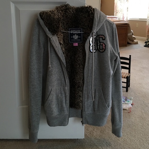 VS fur-lined hoodie