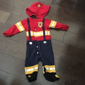 Baby one piece fireman outfit