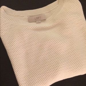 Ann Taylor Loft Cream Sweater