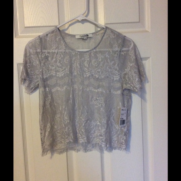Lace crop top
