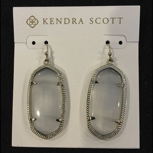 Clear Grey Kendra Scott Earrings