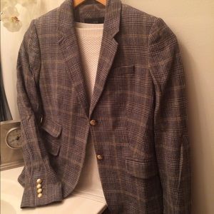 J Crew Plaid Schoolboy Blazer
