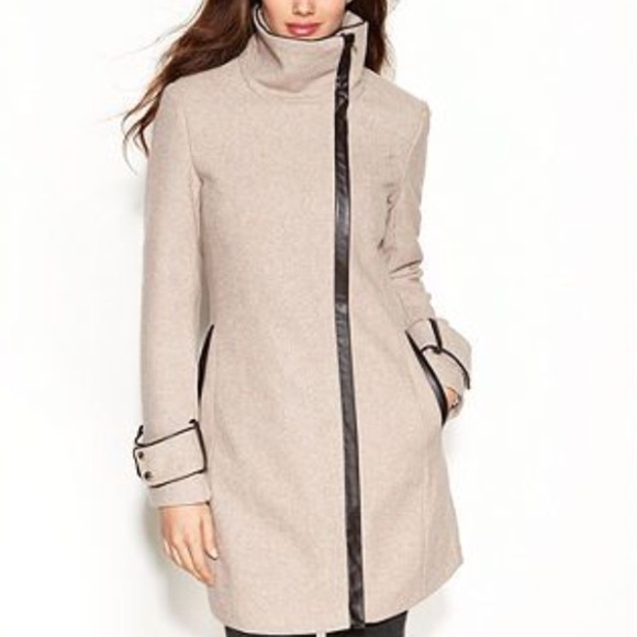 ONLY WORN ONCE. New asymmetrical zipper coat
