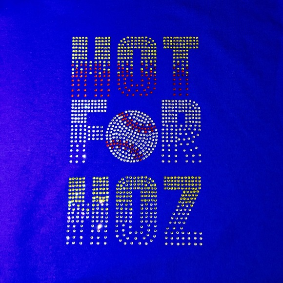 Custom hand made KC Royals Rhinestoned tshirt.