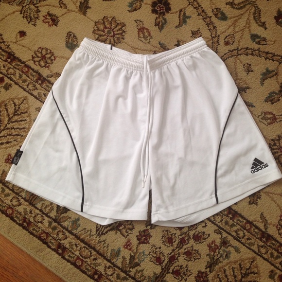 White adidas shorts