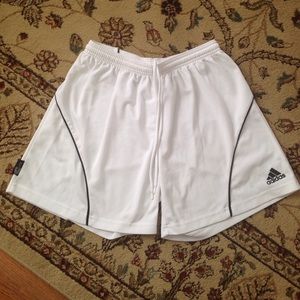 White adidas shorts
