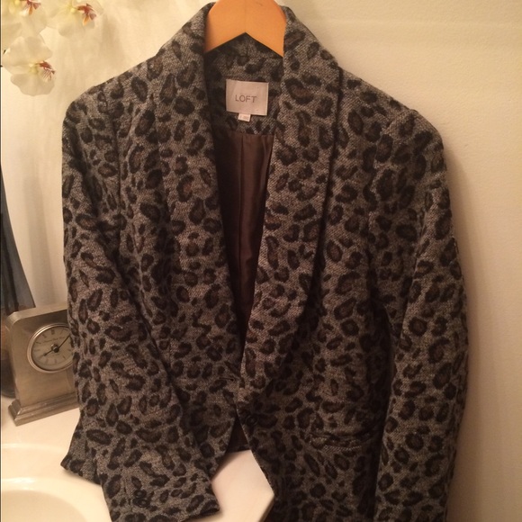 Ann Taylor Loft Animal Print Blazer