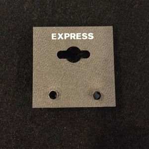 Black and Silver Express Studs