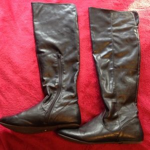 Over the Knee Black Boots