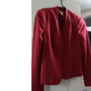 Hot red blazer ,
