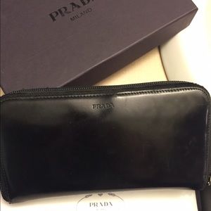 Black Prada wallet