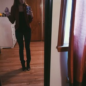 Brooklyn industries burgundy crop open sweater