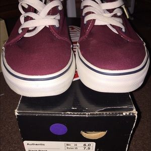 Burgundy vans