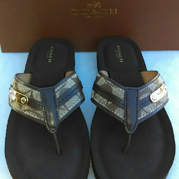 Authentic Coach Flip Flops
