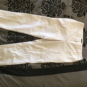 White stylish pants