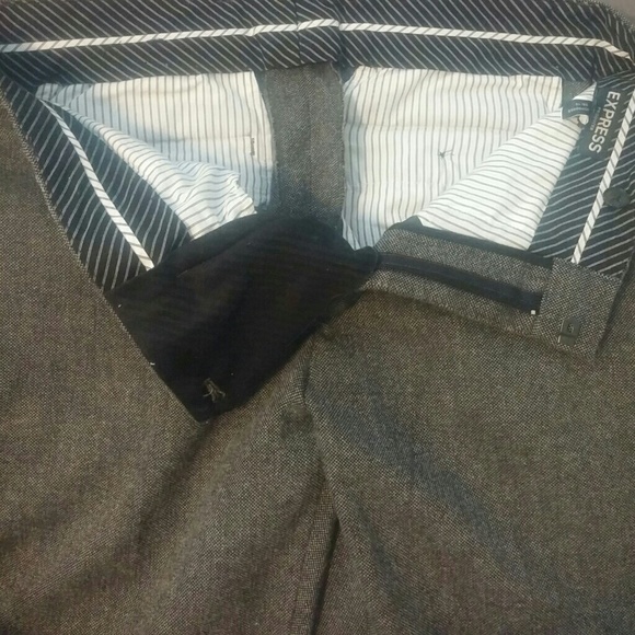 Modern fit mens gray Express slacks