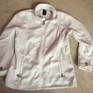 White North face fleece