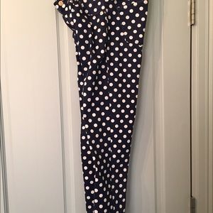 Kate Spade Navy/White Polka Dot Jeans