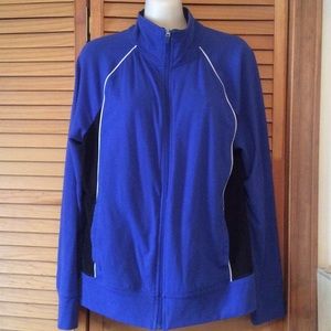 DANSKIN ZIPPERED JACKET LARGE