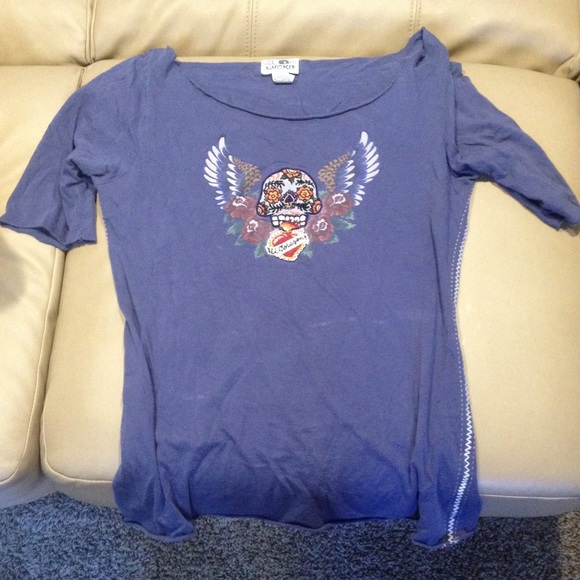 Lucky brand skull tee