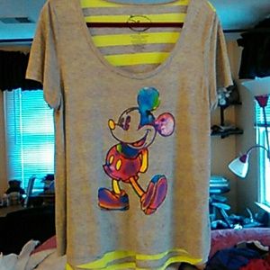 Disney Mickey Mouse t-shirt gray and green