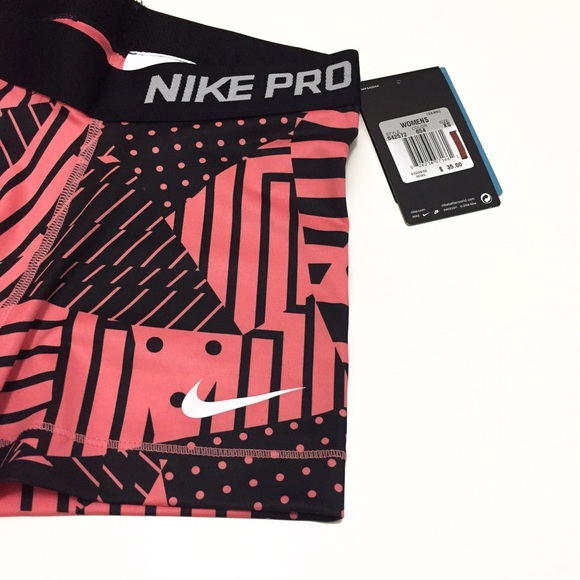 ❌SOLD❌ Nike Pro Dri Fit Black Coral Workout Shorts - Picture 2 of 4