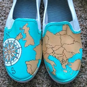 Hand painted shoes