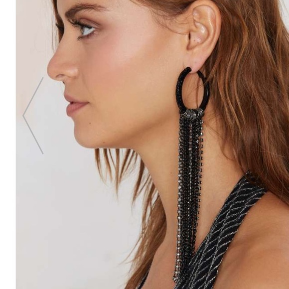 Chasing pavements fringe earrings