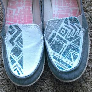 Hand painted shoes